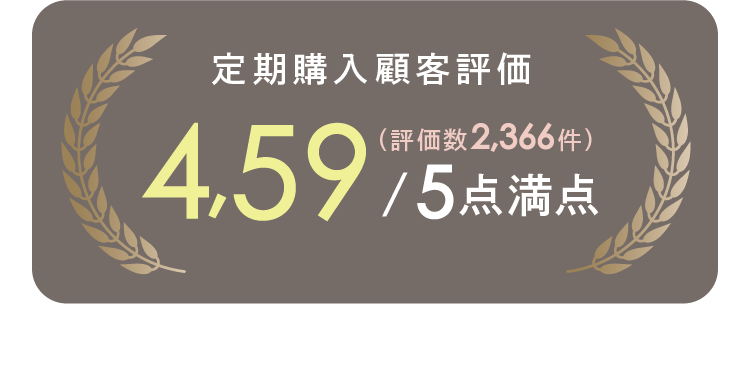 定期購入顧客評価 4,59