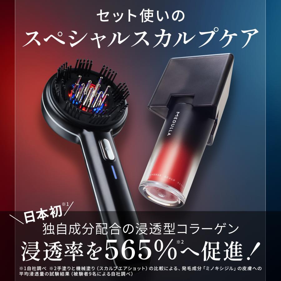 【未使用】MEDULLA スカルプエアショット 電気ブラシ 頭皮ケア 公式】MEDULLA（メデュラ）