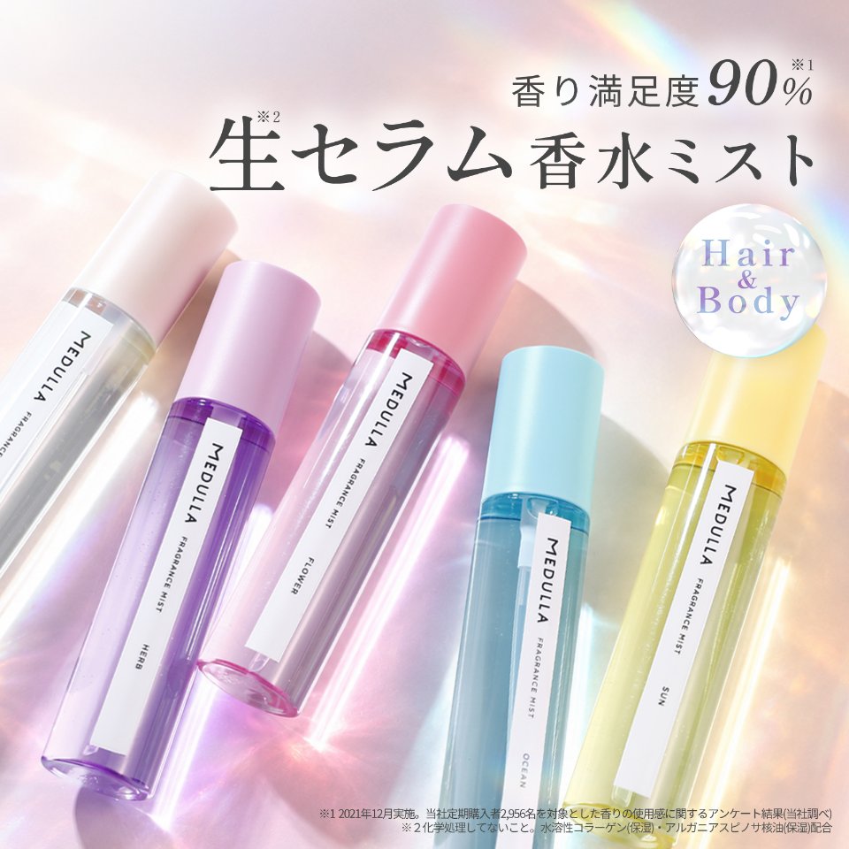 香り満足度90% 生セラム香水ミスト Hair&Body