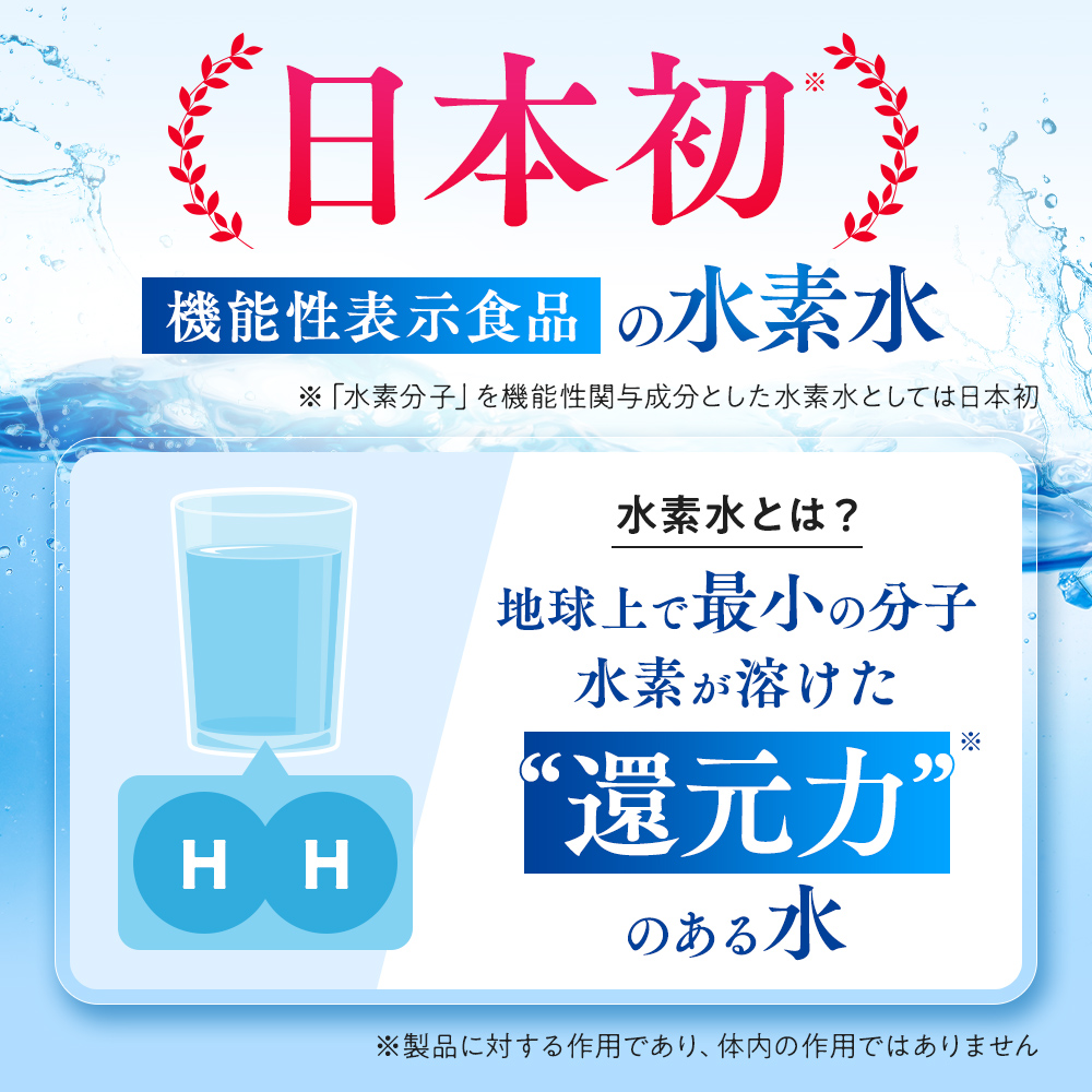 水素たっぷりのおいしい水 300ml×20本セット（機能性表示食品）