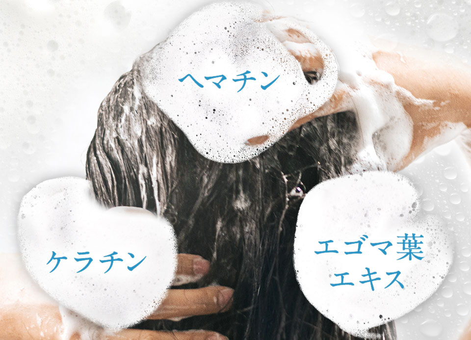 シャンプー単体でも抜群のトリートメント効果