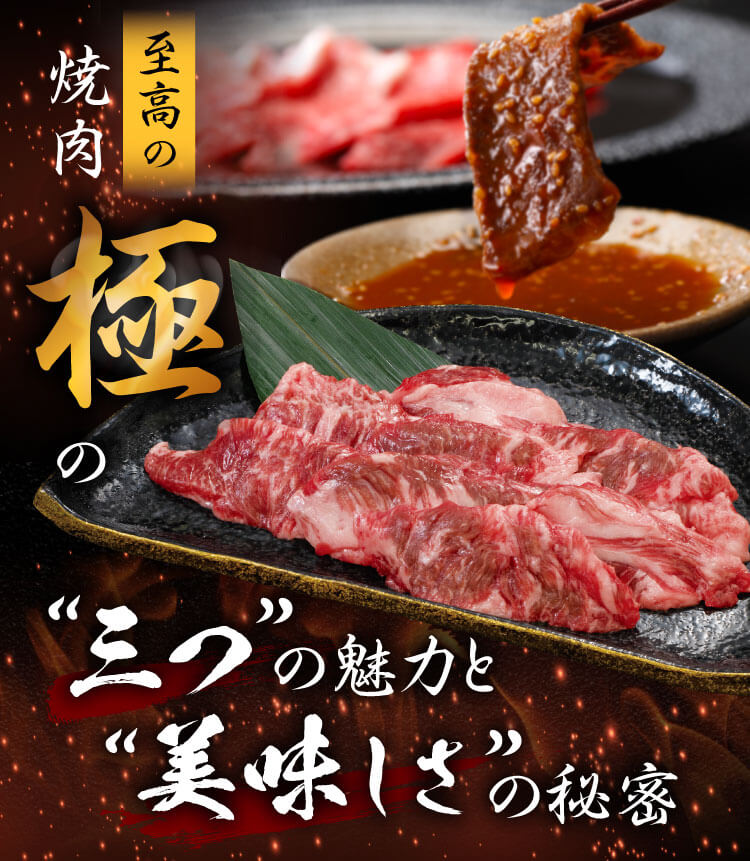 至高の焼肉極の「三つ」の魅力と「美味しさ」の秘密