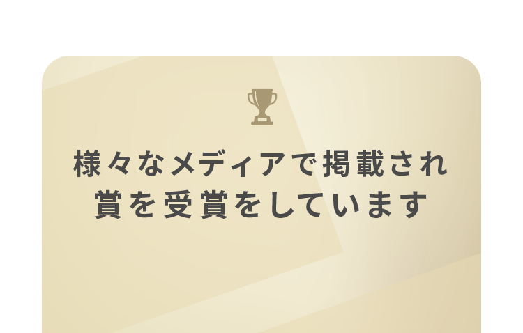 様々なメディアで掲載され賞を受賞をしています