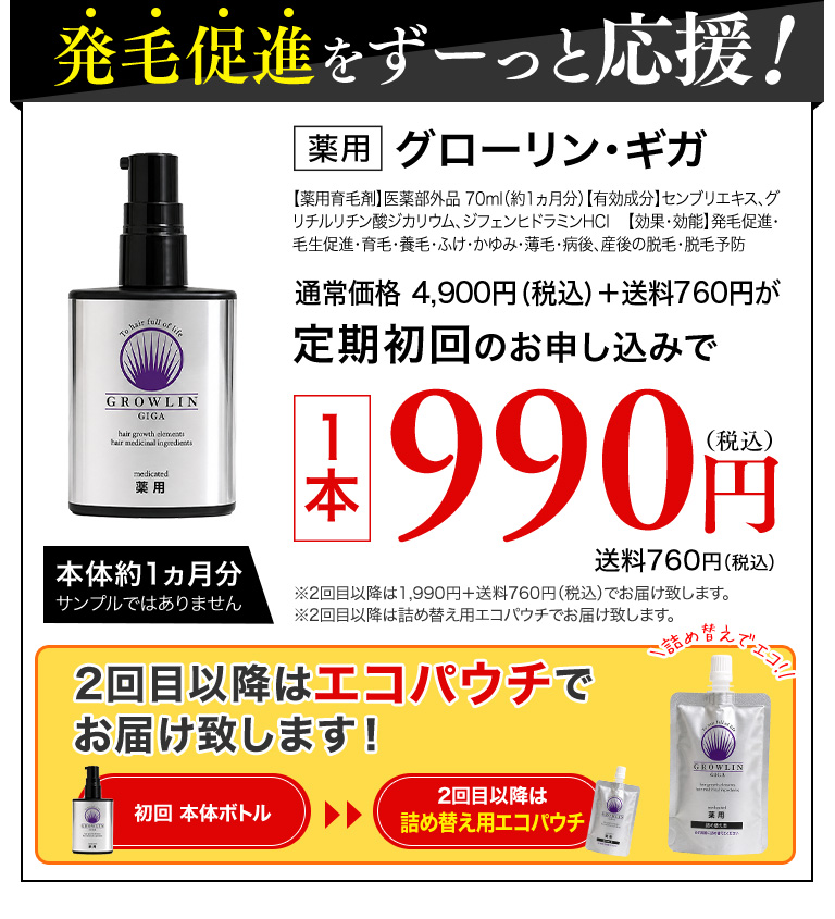 発毛促進をずーっと応援！