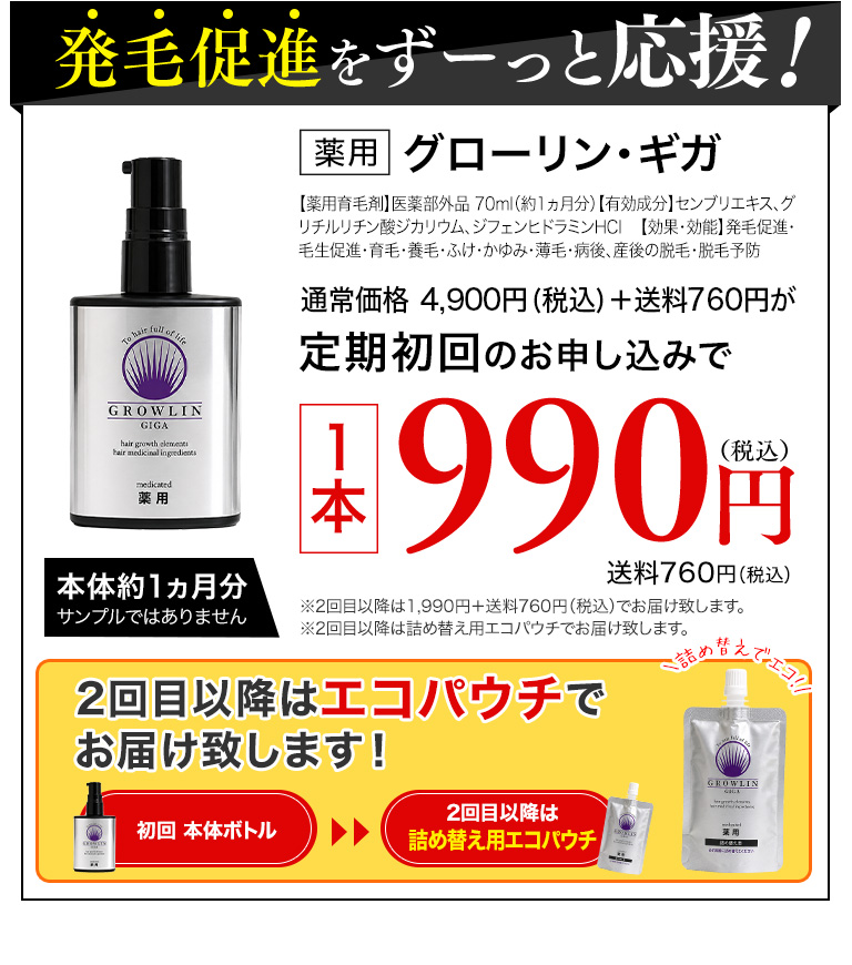 発毛促進をずーっと応援！