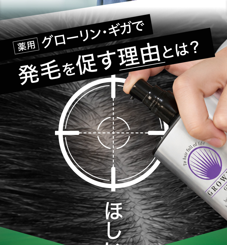 薬用グローリンギガで発毛を促せる理由とは？