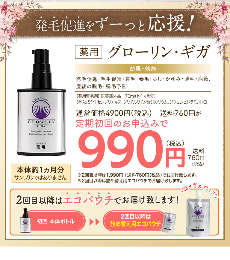 発毛促進をずーっと応援