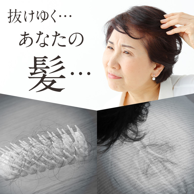 抜けゆく・・・あなたの髪・・・