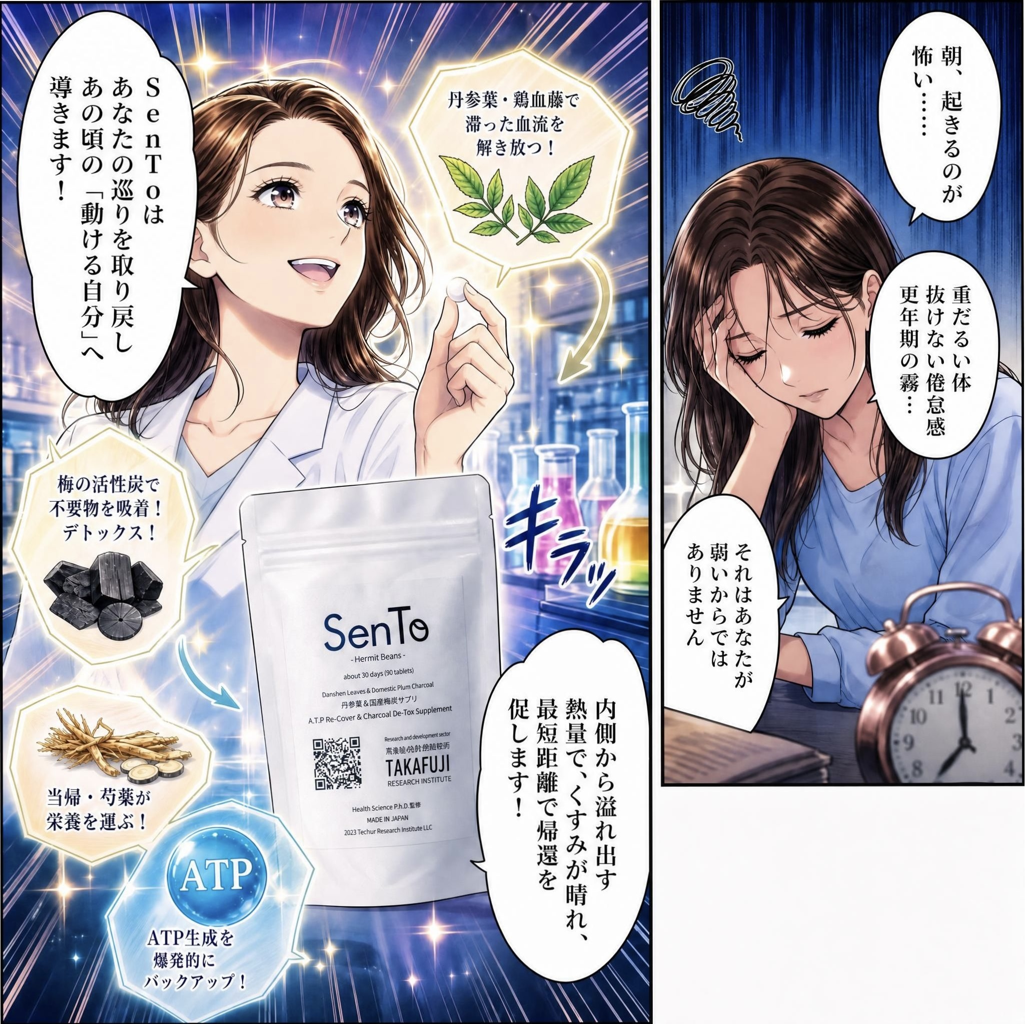 血管の再起動 SenToせんと【定期便 ※6か月で安心！自動解約】 「解毒と再生」を1粒に。女性に大人気サプリ！時短温活で40代からの」インナーケア