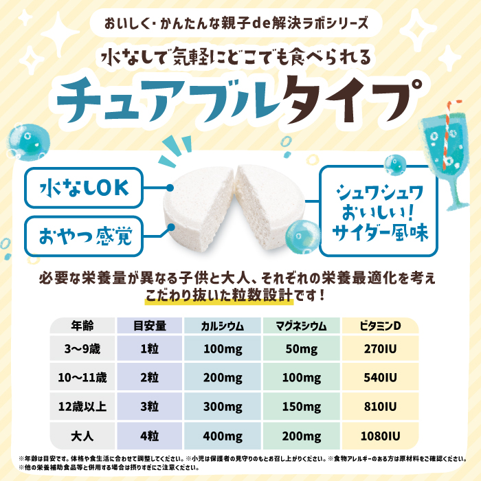 親子de解決ラボ カルシウム
