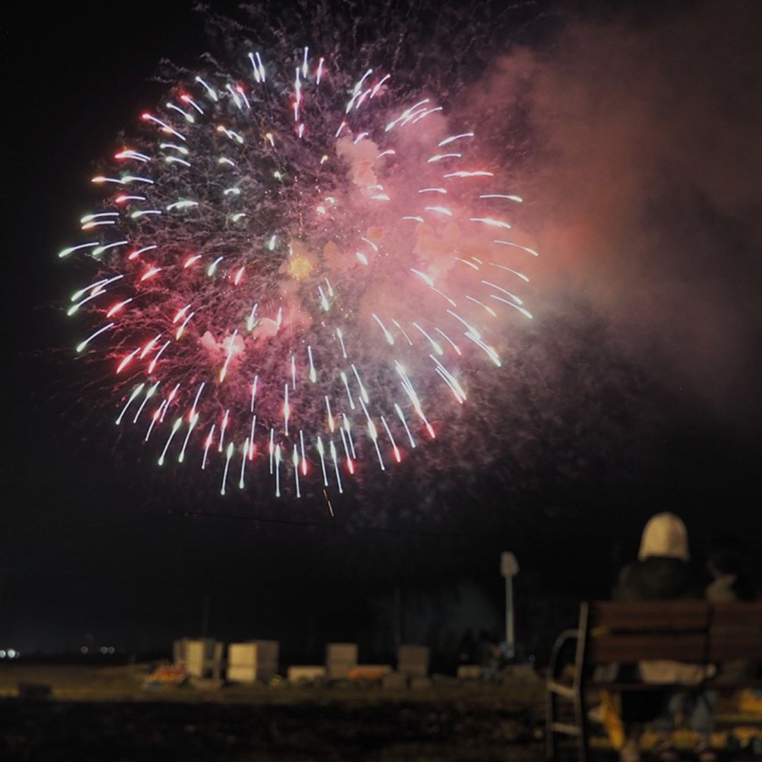  【2025年5月三陸花火大会】ワタミオーガニックランド第2駐車場