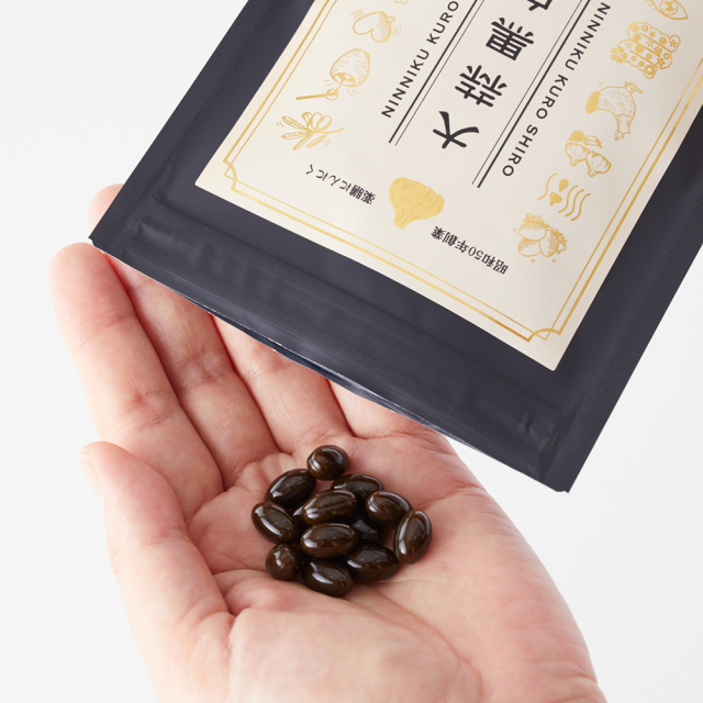 【定期購入】にんにくサプリメント「大蒜黒白」１袋（３ヶ月毎にお届け）