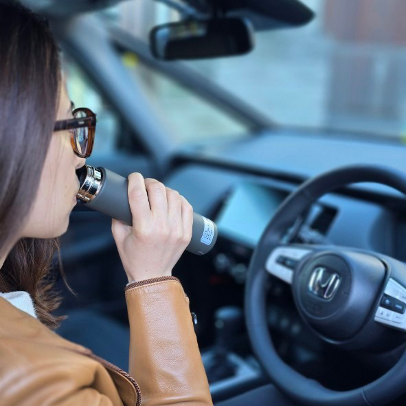 車内でアホスープ