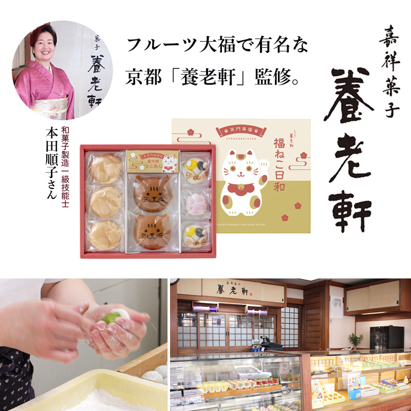 京都 養老軒 福ねこ日和【夏のギフト・お中元】（YJ-YCC)