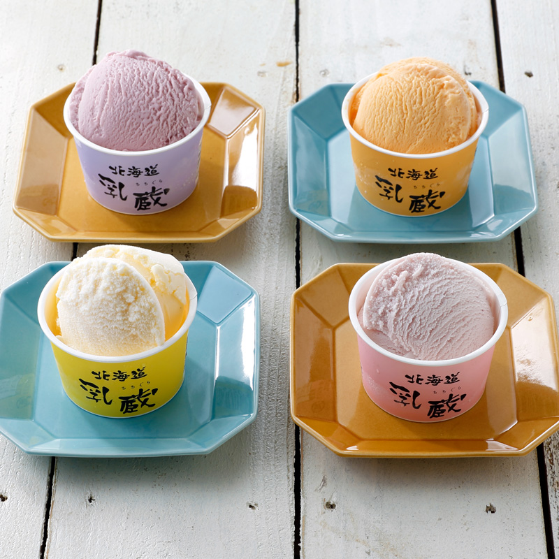【北海道】乳蔵 北海道アイスクリーム4種8個（江戸屋） 産地直送 お取り寄せ 熨斗対応可	
