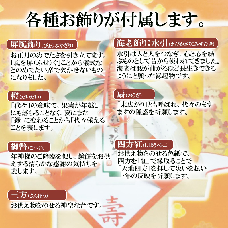 たいまつ食品 お鏡餅 謹賀新年 (三方皿・足付き） 特大 1650g 切り餅 33枚入り