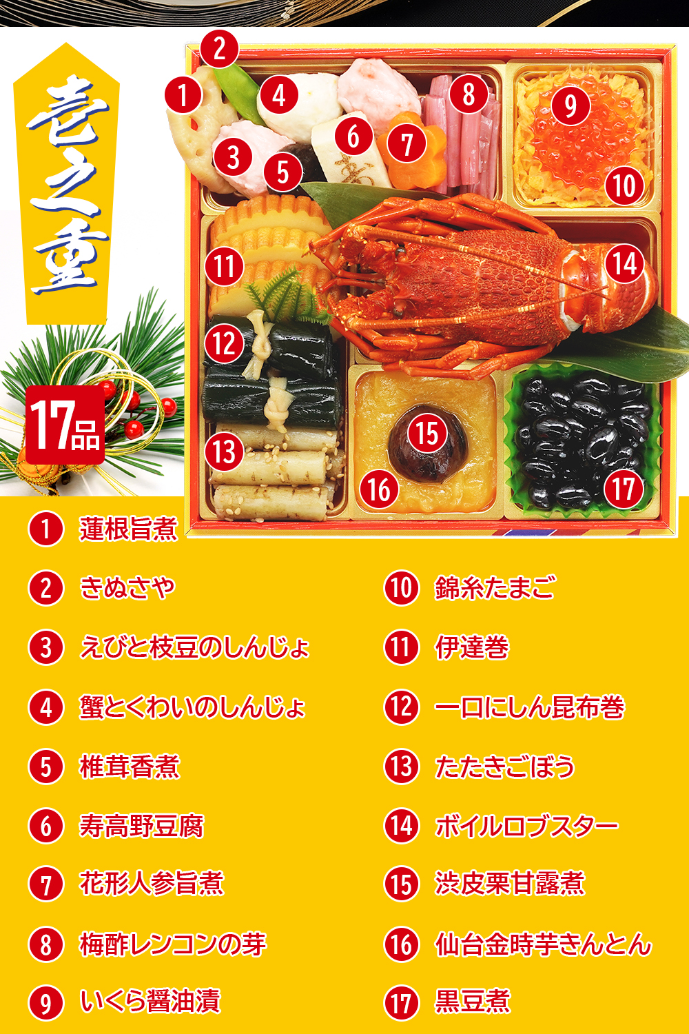 【ベガルタ仙台 オフィシャルおせち】おせち料理 おせち 2026 予約 全42品 3～4人前 蔵王福膳 お届け日: 2025年12月30日（火）