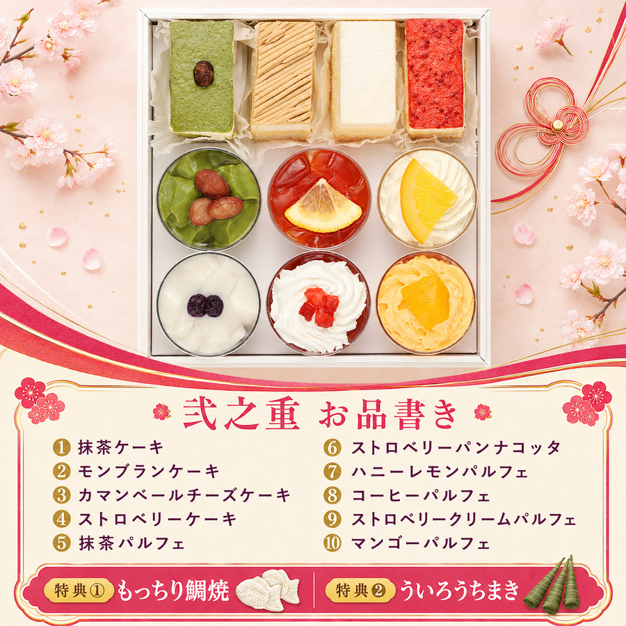 【fleur】おせち料理 2027 スイーツおせち 全29品 2～3人前 蔵王福膳 お届け日: 2026年12月29日（火）