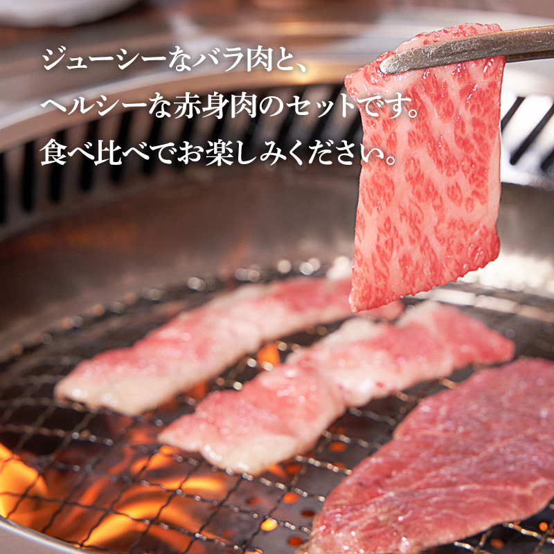 滋賀県 徳志満 近江牛焼肉食べ比べセット モモ・バラ 各300g 計600g