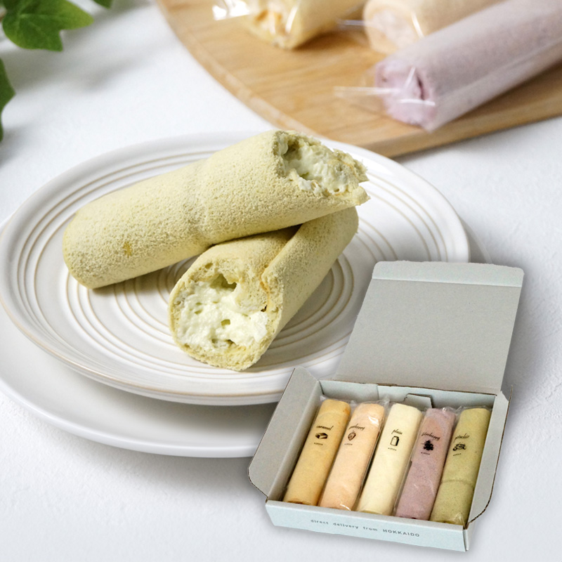 【母の日】5種のふわふわスティックロールケーキ 産地直送【受注締切：4月23日(木)】