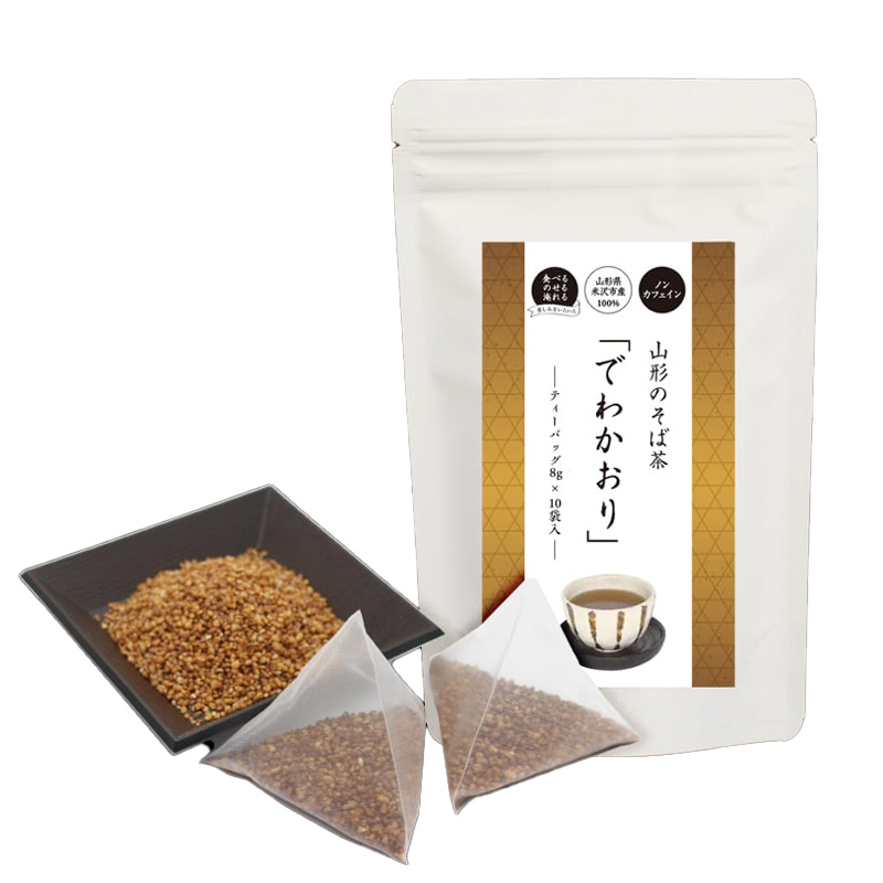 桑名園本店 山形のそば茶 でわかおり 2袋 産地直送