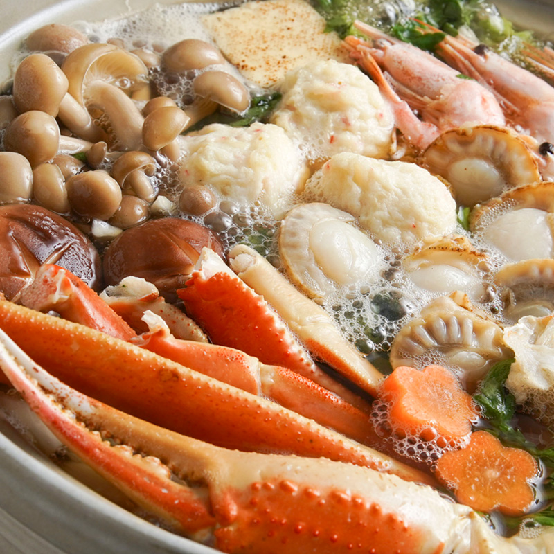 【北海道】具材たっぷりかに鍋セット 約2人前（江戸屋） 産地直送 お取り寄せ 熨斗対応可	