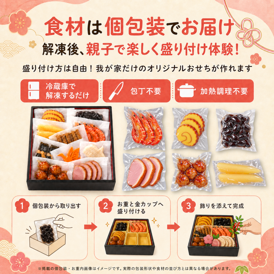 【食育おせち】 おせち料理 2027 全30品 2～3人前 蔵王福膳 お届け日: 2026年12月29日（火）