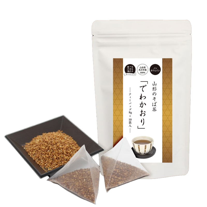 桑名園本店 山形のそば茶 でわかおり 2袋 産地直送
