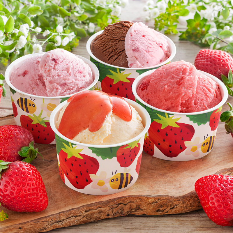 博多あまおうのこだわりアイス (AH-ABR) 産地直送 お取り寄せ 熨斗対応可