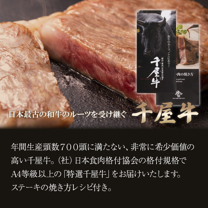 岡山県産 特選千屋牛 ステーキ＆すき焼セット（サーロイン 450g/ロース 350g） 計800g 熨斗対応可 産地直送 お取り寄せ