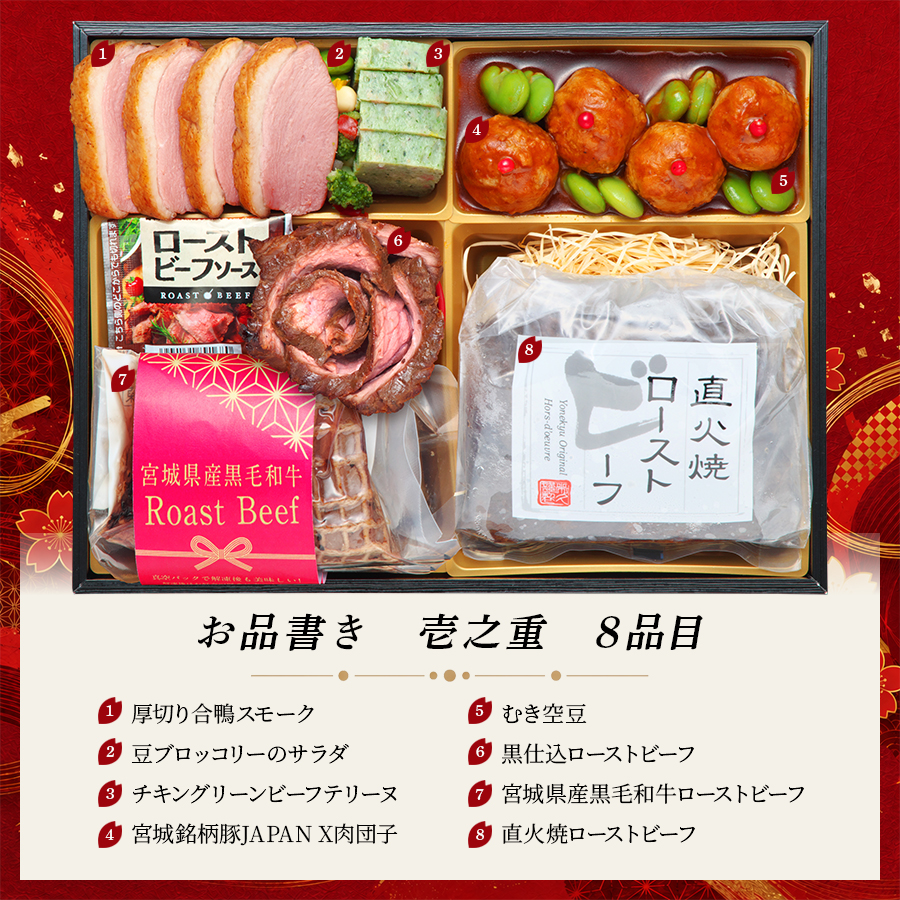 【桜賀】 おせち料理 2027 お肉たっぷり 全35品 3～4人前 蔵王福膳 お届け日: 2026年12月29日（火）