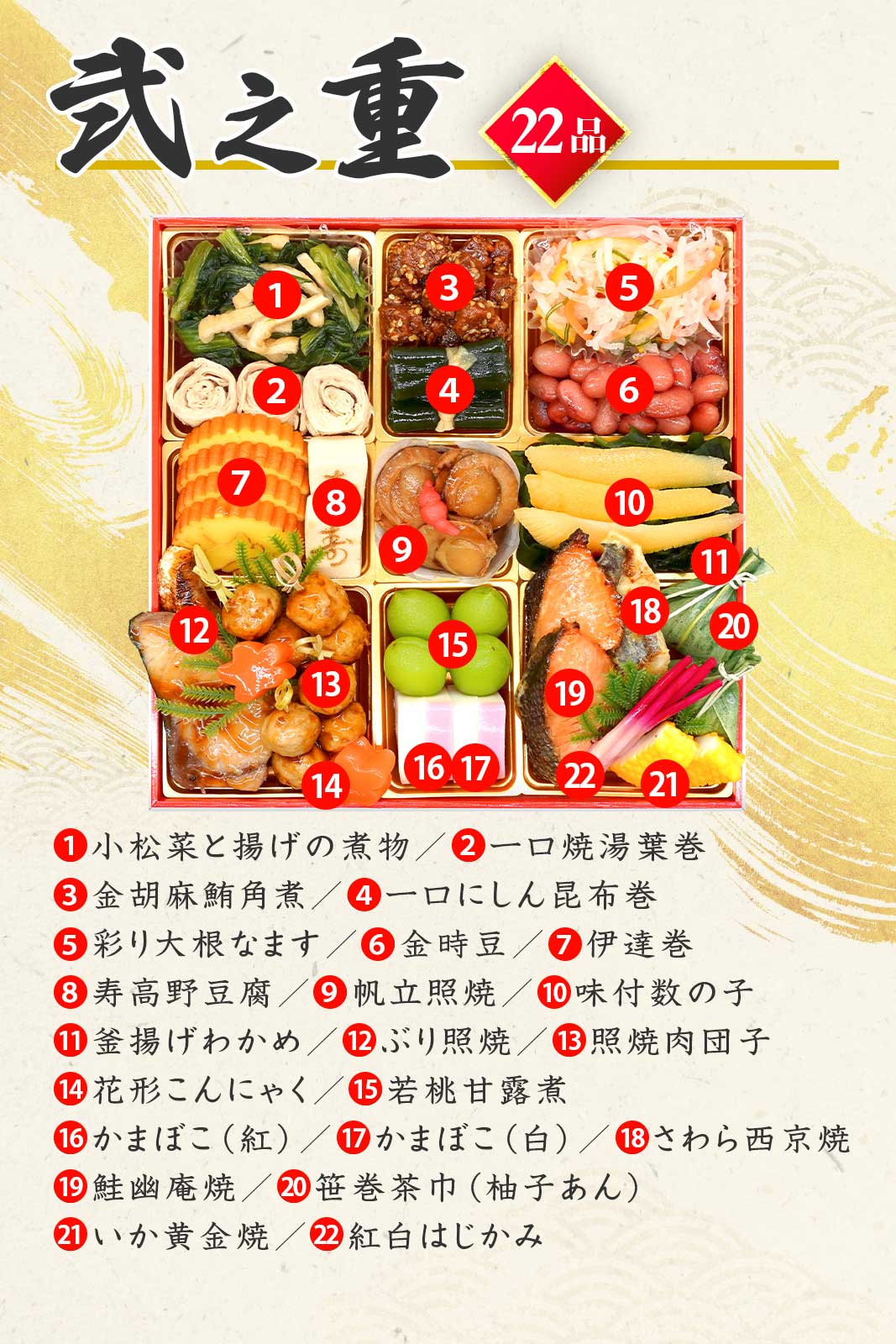 【鶴宝】 おせち料理 おせち 2026 予約 魚と肉が多めのおせち 全66品 4～5人前 蔵王福膳 お届け日: 2025年12月29日（月）