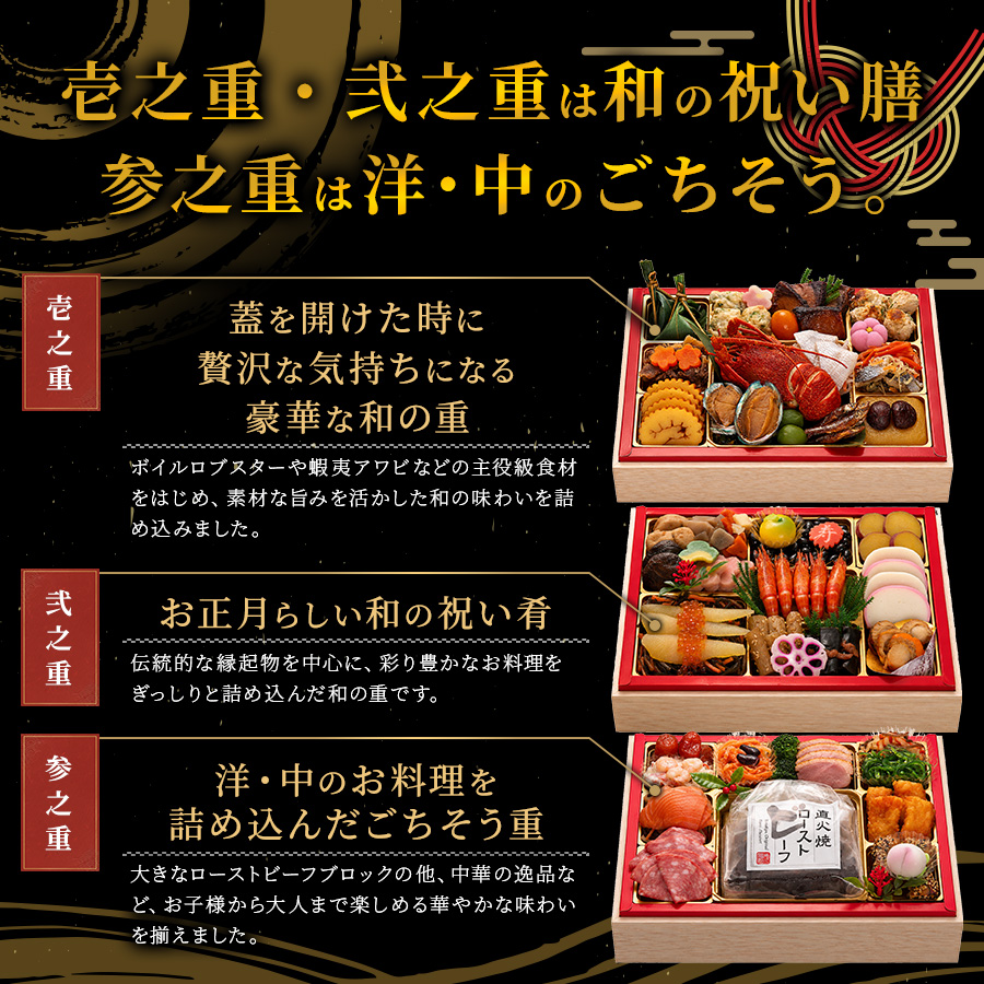 【伊達百万石】 おせち料理 2027 全53品 4～5人前 お届け日: 2026年12月29日（火）