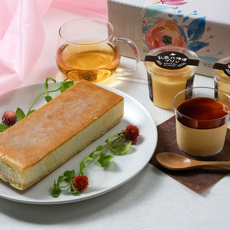 【母の日】とろける北海道プリンとチーズケーキ 産地直送【受注締切：4月23日(木)】