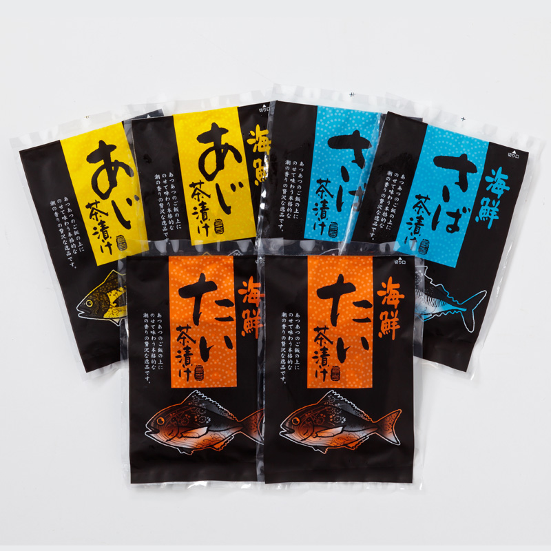 【福岡】海鮮お茶漬け3種6袋セット（真あじ・真鯛・真さば） 熨斗対応可 産地直送 お取り寄せ