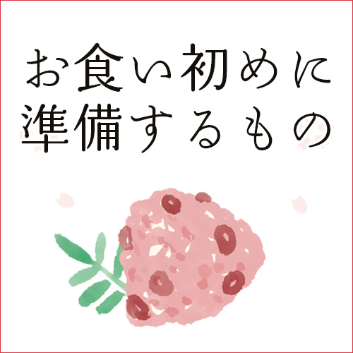 お食い初めに準備するもの