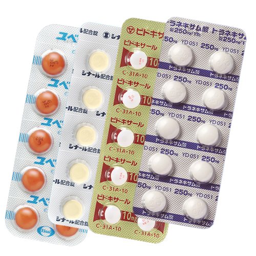 美肌4種セット_30日分定期コース (トラネキサム酸250mg_60錠/ユベラ50mg_60錠/シナール配合錠_60錠/ピドキサール10mg_60錠)