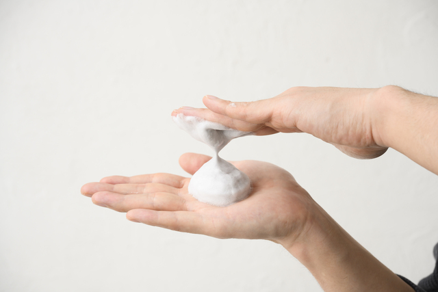 洗顔フォームの泡テクスチャ