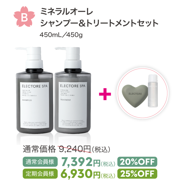 B ミネラルオーレ シャンプー&トリートメントセット