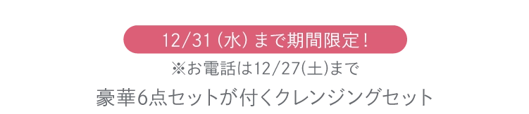 クリスマスコフレ豪華セット付クレンジングジェル