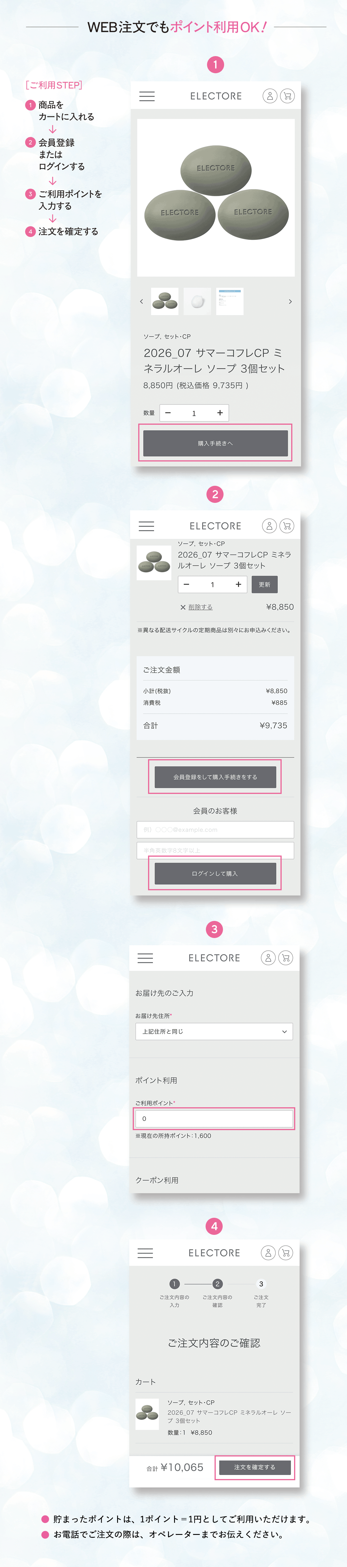 エレクトーレ サマーコフレキャンペーン