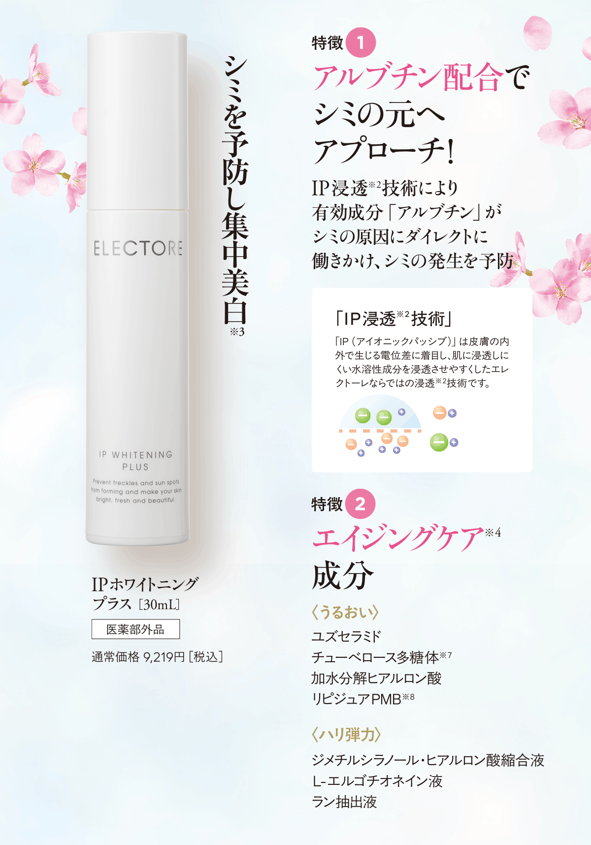 エレクトーレ 春の透明肌ケアキャンペーン