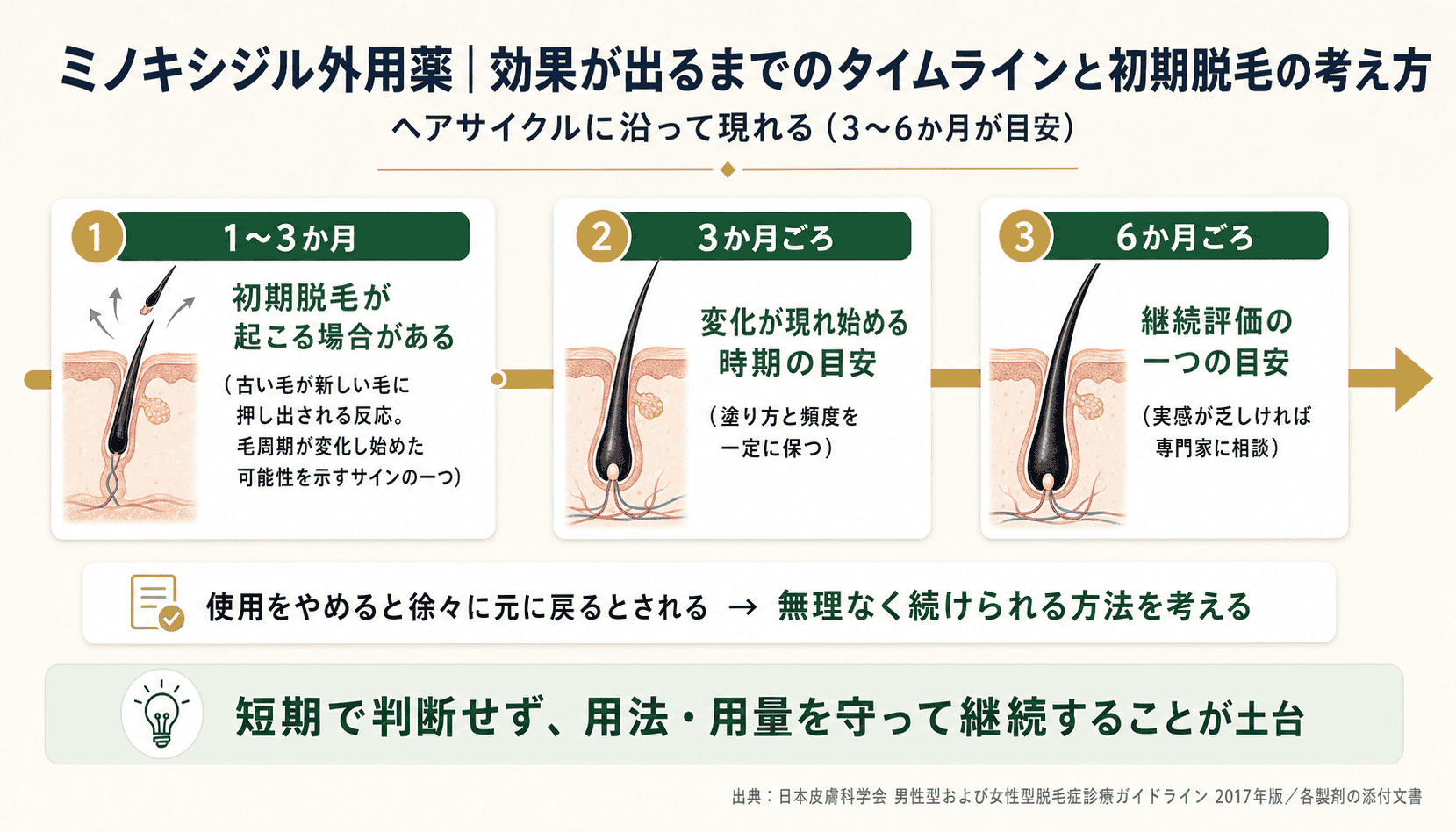 ヘアサイクルとミノキシジルの働き