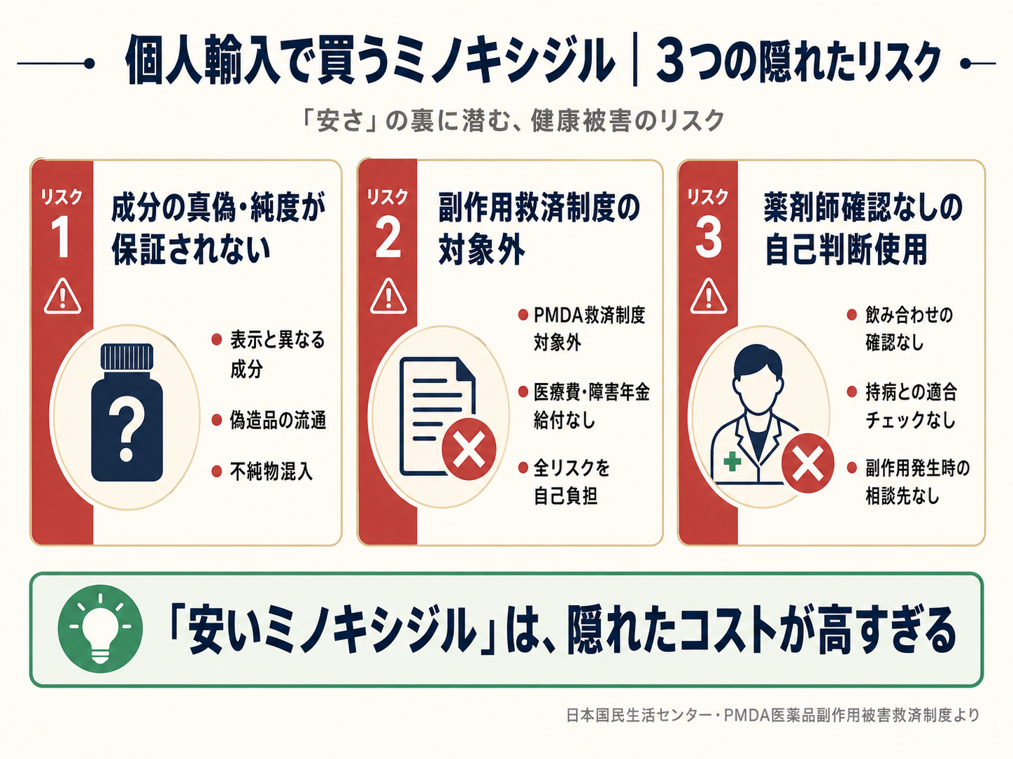個人輸入のリスク説明図