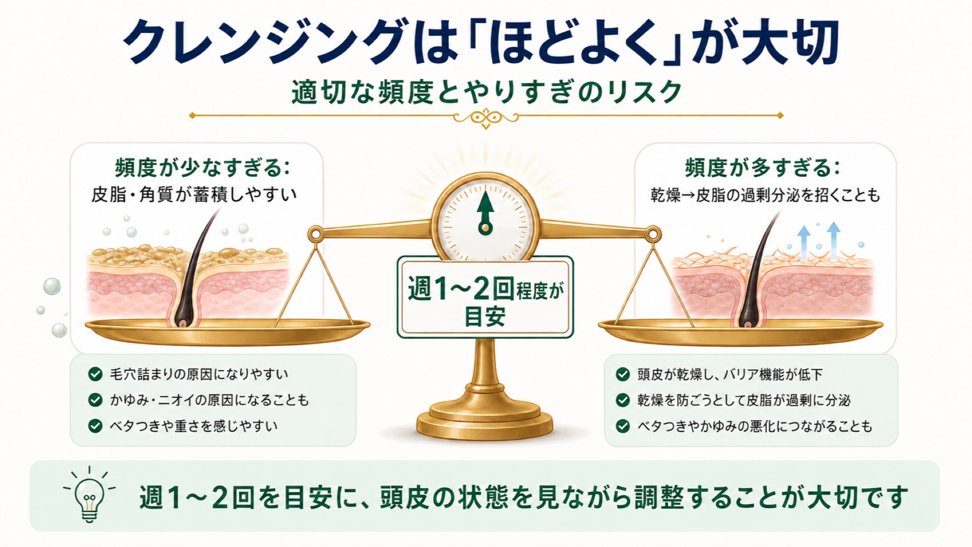 クレンジングは「ほどよく」