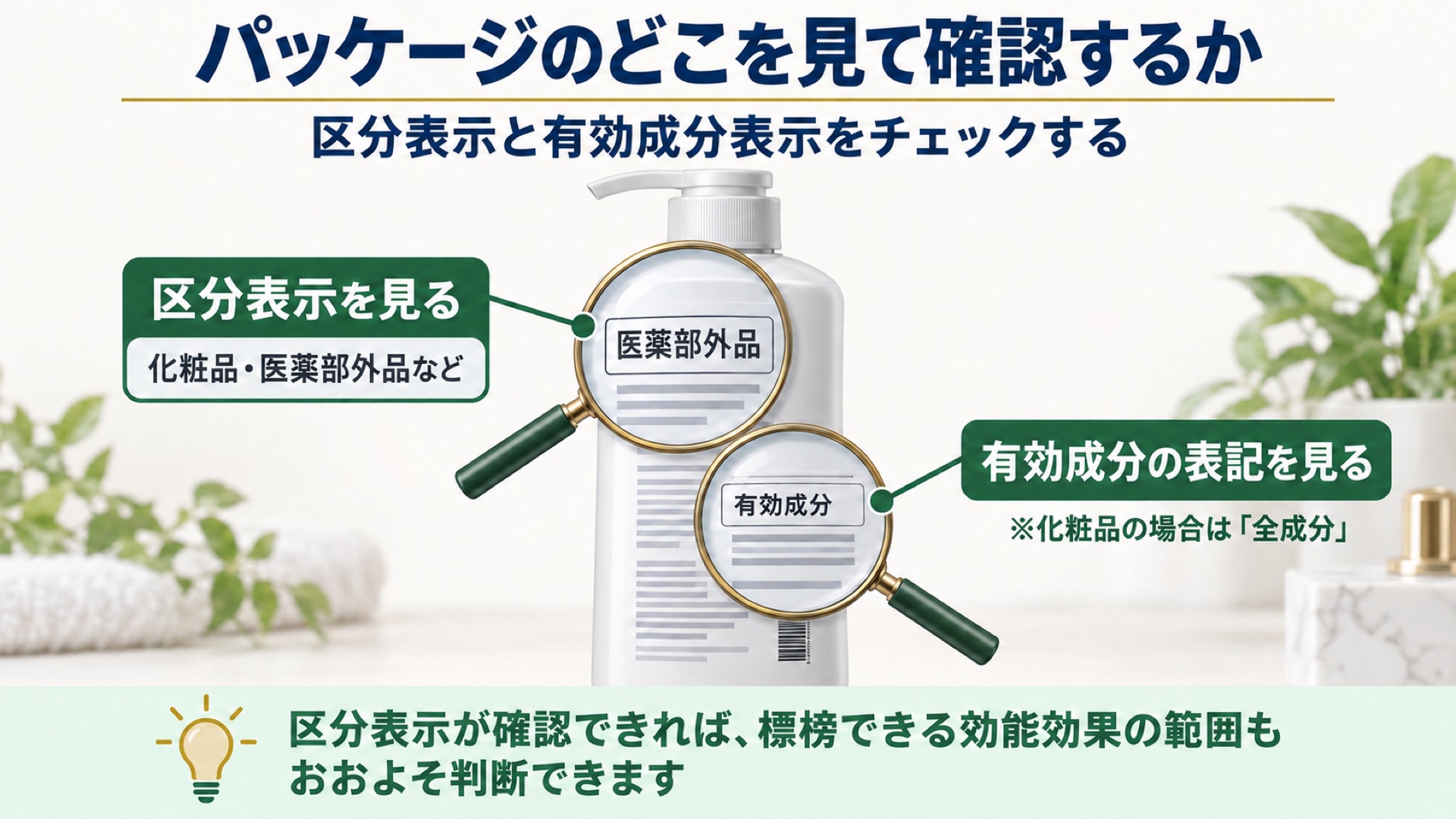 パッケージのどこを見て判断するか