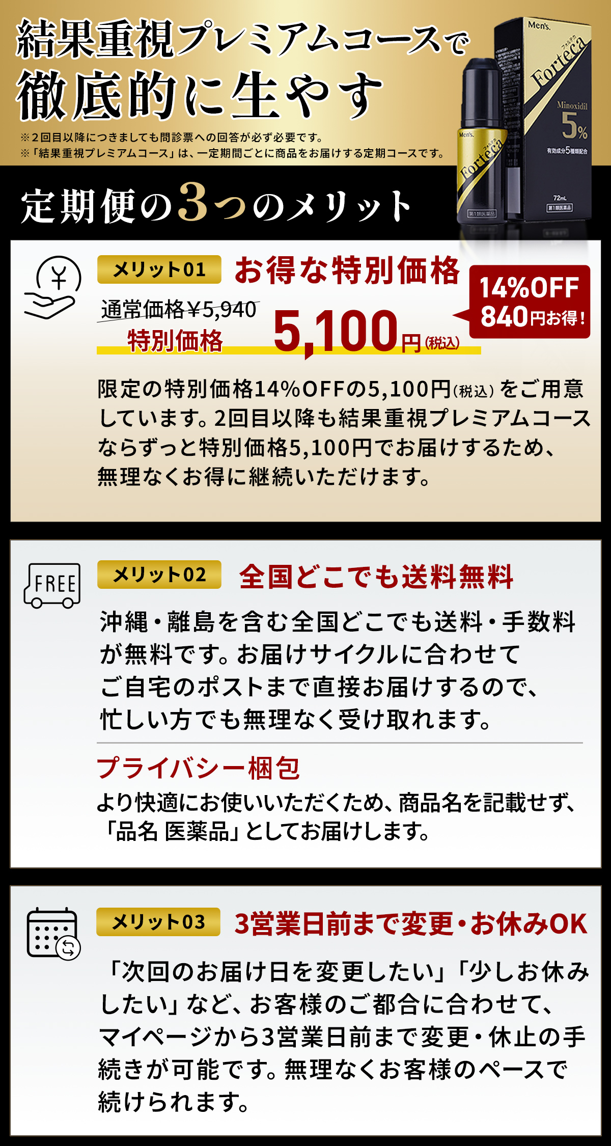 フォルテカのメリット