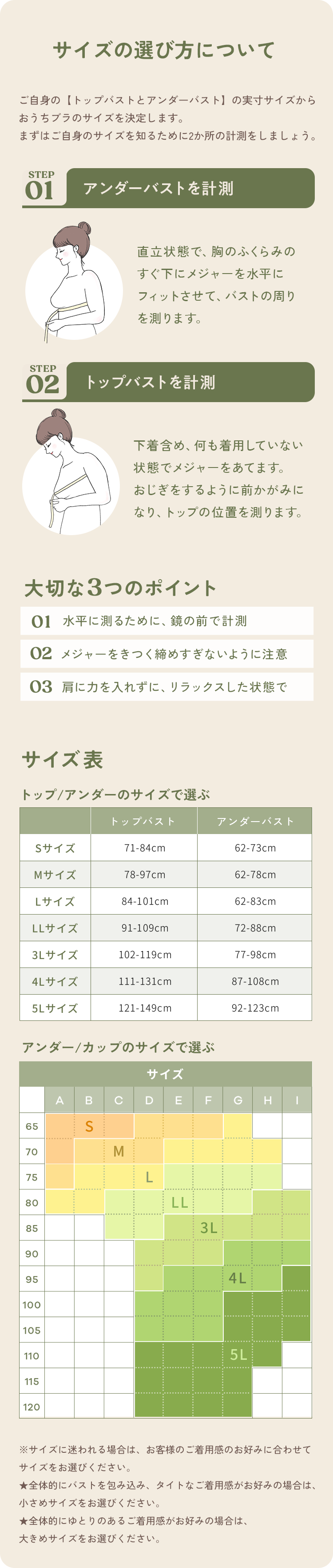 サイズ表