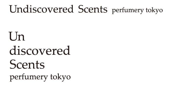 MCS 新丸ビル店 「Undiscovered Scents」にて、展開がスタート