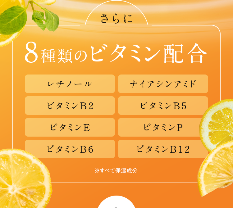 さらに　8種のビタミン配合